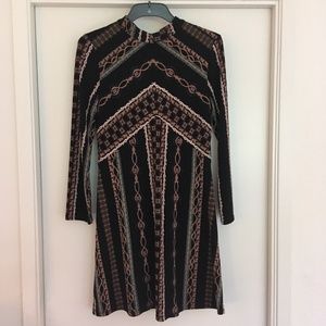 Free People Dresses - Free People - Patterned Mini Dress Free People Dresses - Free People - Patterned Mini Dress